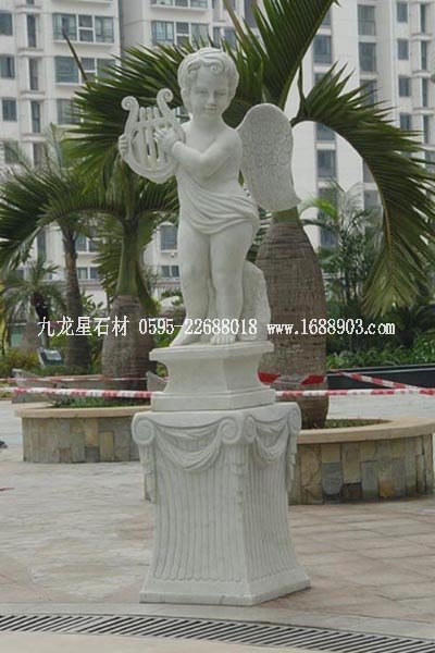 汉白玉小天使雕塑1