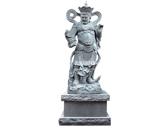石雕四大天王之广目天王