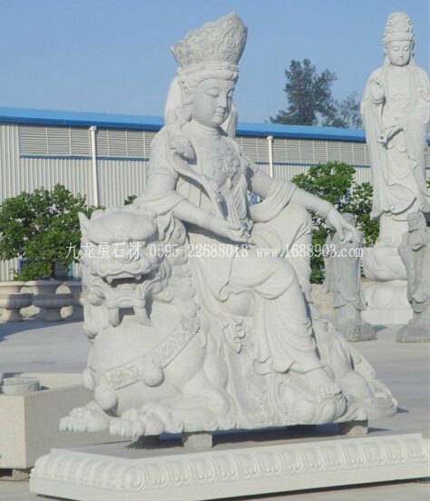 石雕文殊菩萨像