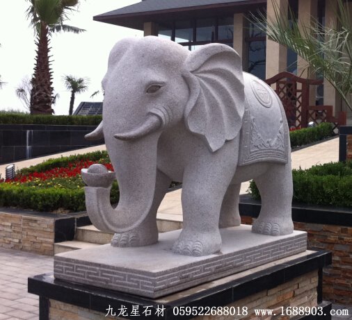 惠安石雕大象3