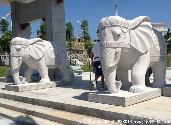 惠安石雕大象4