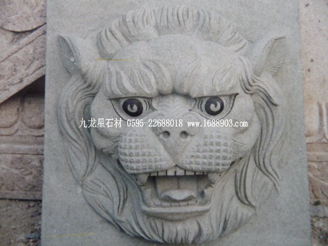 喷水狮子头 石雕厂家订做