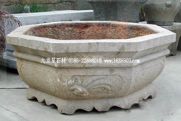 锈石仿古花缸