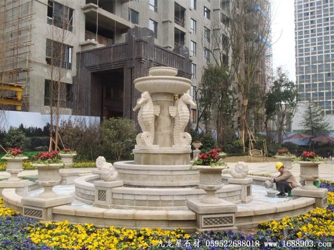 石雕广场喷泉5