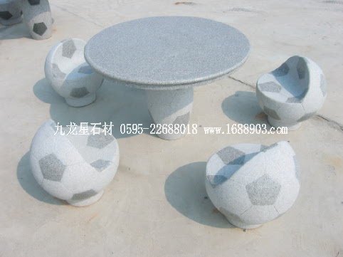 足球创意石桌椅 现货可订做