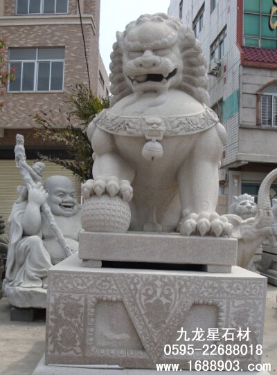 石雕狮子的风水作用以及怎么摆放