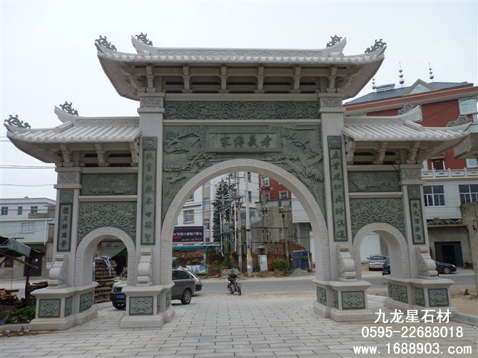 古代石雕牌坊建造工序介绍