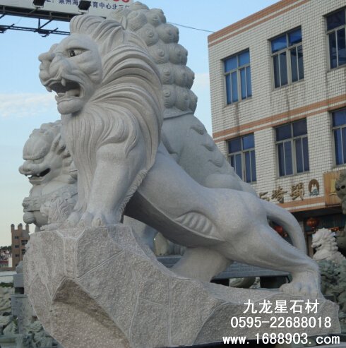 为什么门前喜欢摆个石雕麒麟或石雕狮子呢