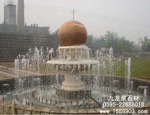 小区景观喷水风水球2