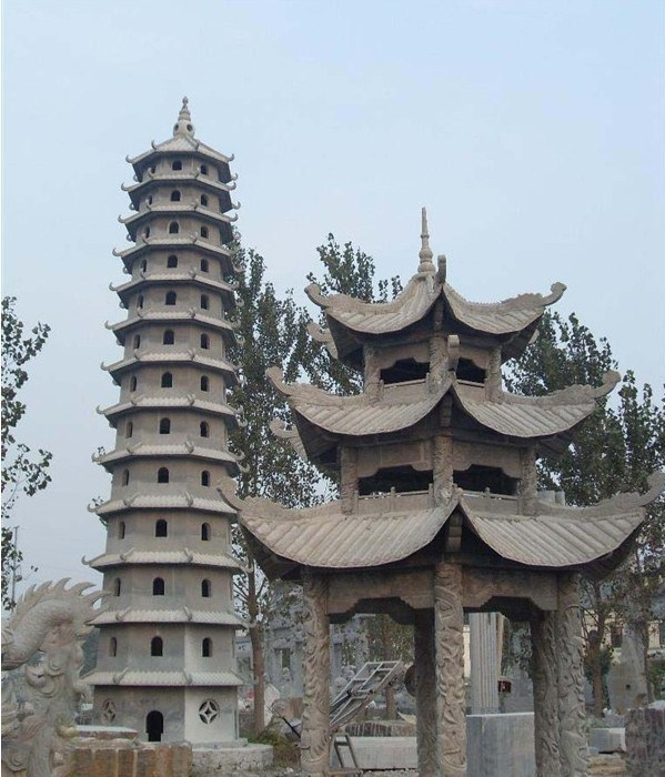 惠安石雕厂讲解:寺庙寺院石塔佛塔的来历和意义